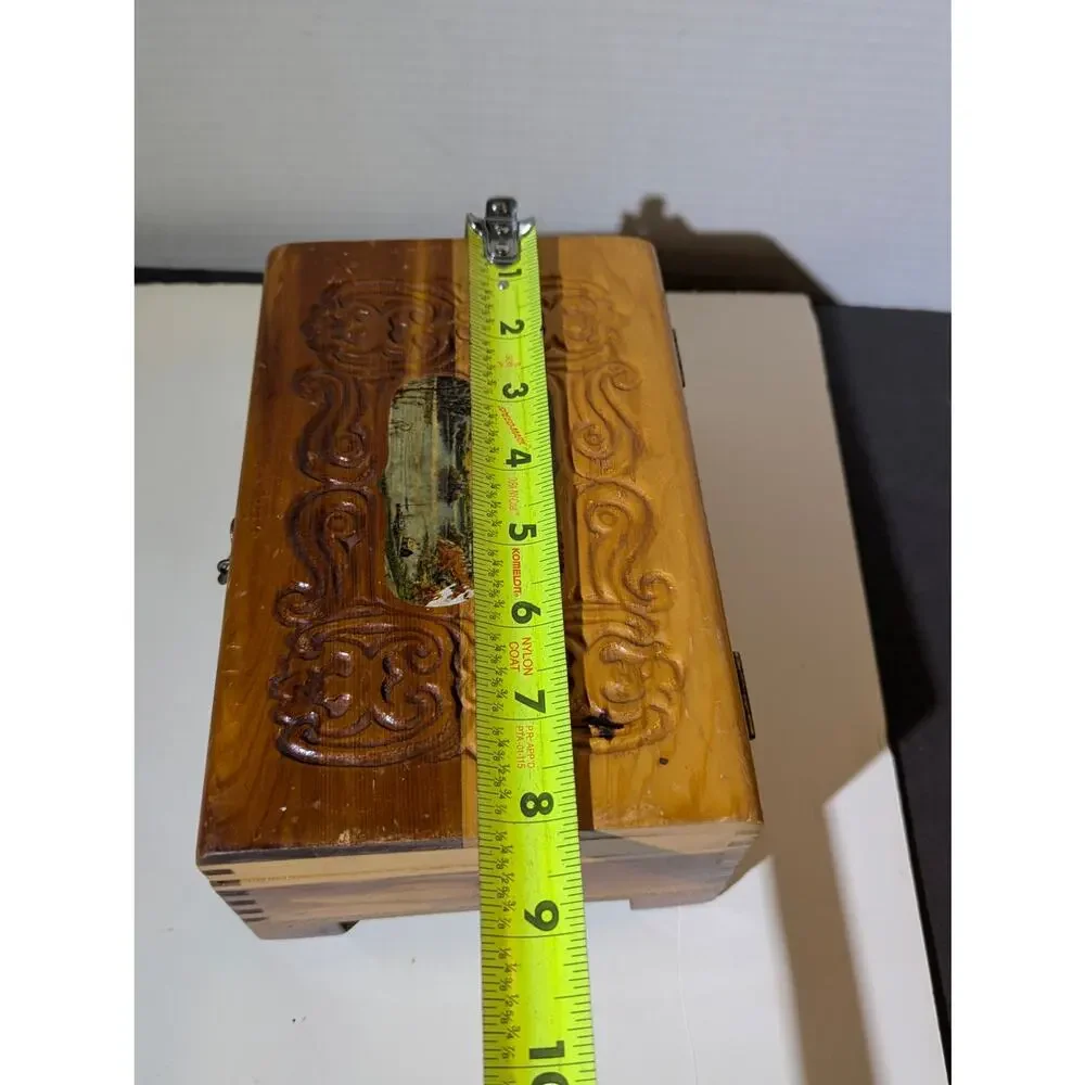 Vintage carved cedar
